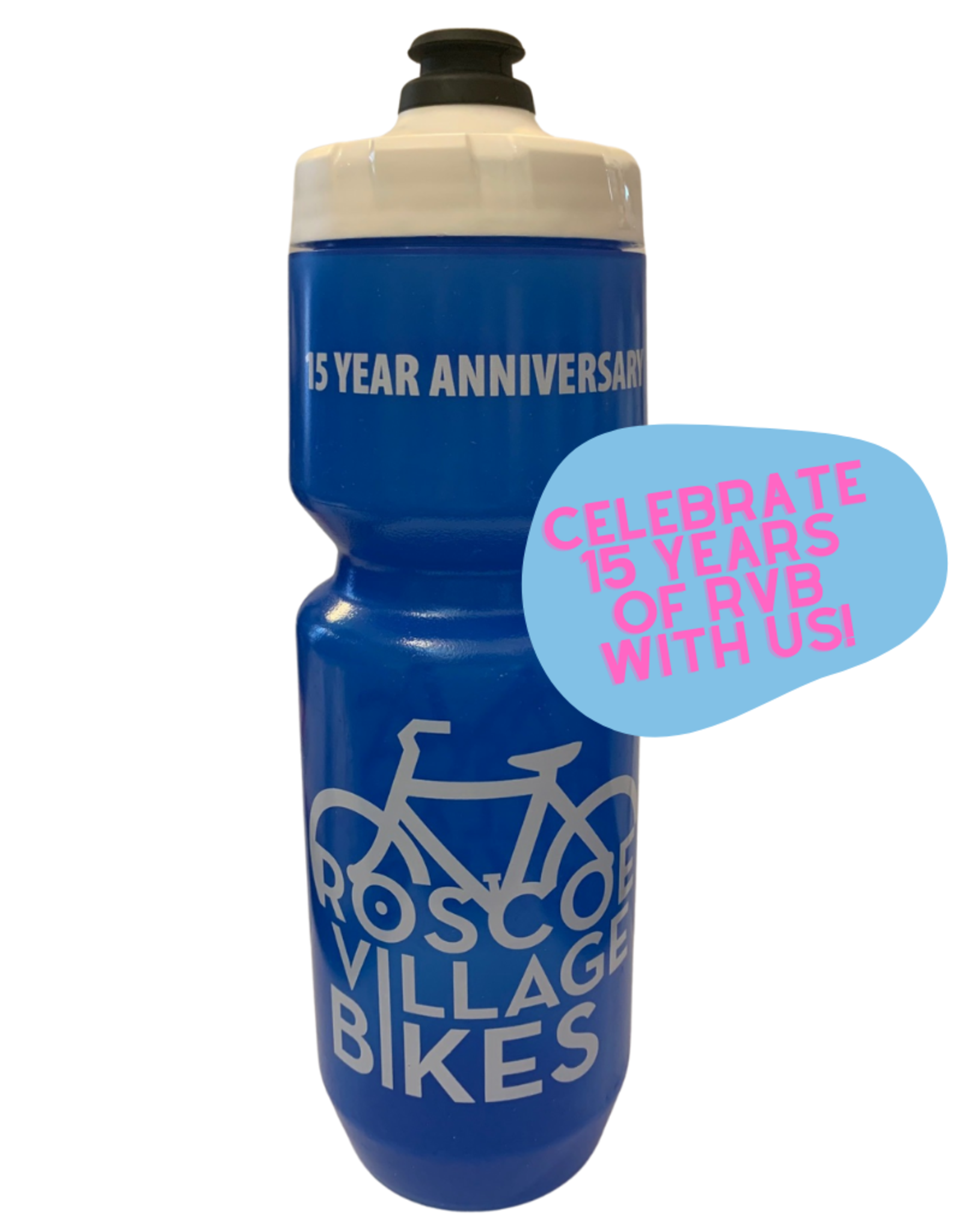 Roscoe Village Bikes Water Bottle