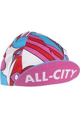 All-City All-City Parthenon Party Cycling Cap - Pink, Red, Blue, Black, One Size