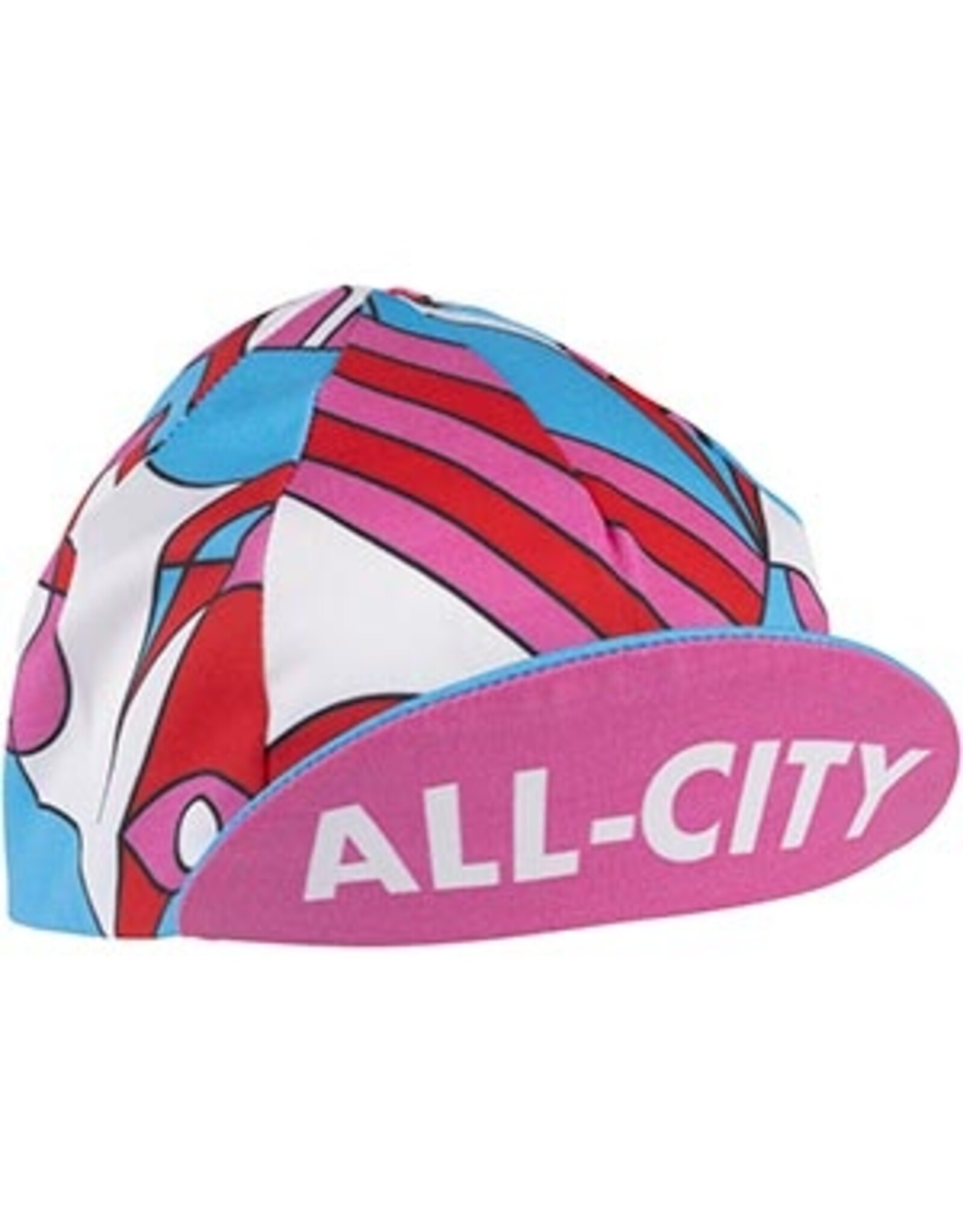 All-City All-City Parthenon Party Cycling Cap - Pink, Red, Blue, Black, One Size