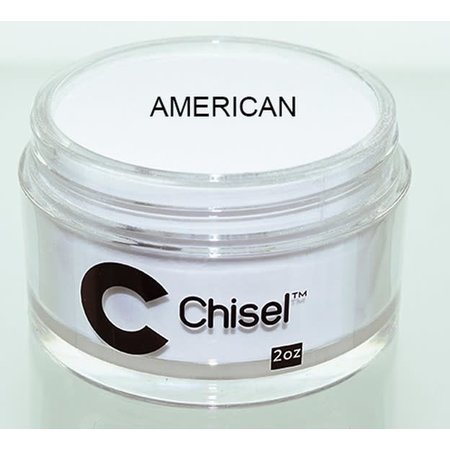 CHISEL CHISEL 2 in 1 ACRYLIC & DIPPING POWDER 2 oz  - AMERICAN WHITE