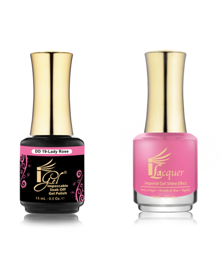 IGEL BEAUTY IGEL BEAUTY DD019 LADY ROSE - GEL & POLISH DUO