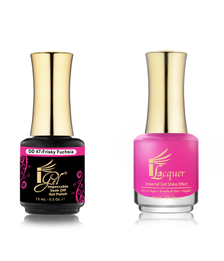 IGEL BEAUTY IGEL BEAUTY DD047 FRISKY FUCHSIA - GEL & POLISH DUO