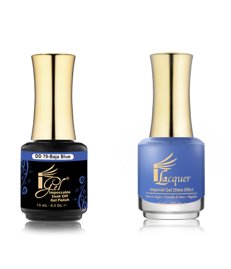 IGEL BEAUTY IGEL BEAUTY DD070 BAJA BLUE - GEL & POLISH DUO