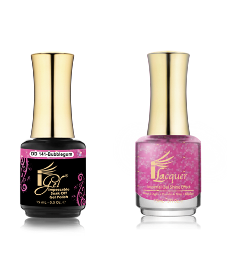 IGEL BEAUTY IGEL BEAUTY DD141 BUBBLEGUM - GEL & POLISH DUO