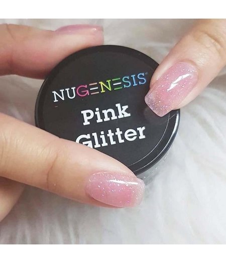 NUGENESIS NUGENESIS DIPPING POWDER (1.5 OZ) - PINK GLITTER