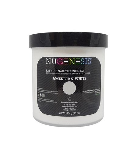 NUGENESIS NUGENESIS DIPPING POWDER  (16 OZ) - AMERICAN WHITE