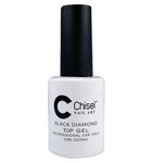 CHISEL CHISEL NAIL ART BLACK DIAMOND TOP GEL (0.5 OZ)