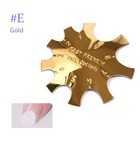 Q-PRODUCTS NAIL CUTTER SUPER OVAL SHAPE 9 SIZE TIPS MANICURE - GOLD
