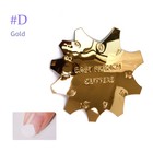 Q-PRODUCTS NAIL CUTTER V SHAPE 10 SIZE TIPS MANICURE - GOLD