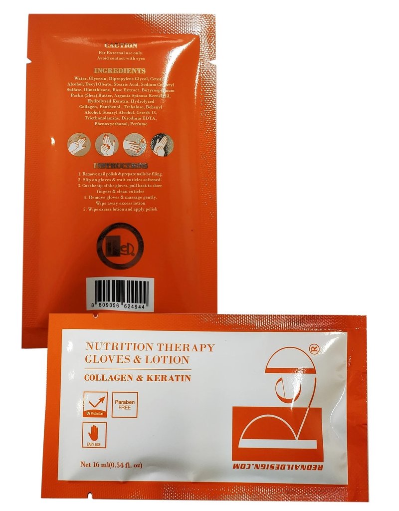 RED NUTRITION THERAPY COLLAGEN GLOVES & LOTION Lucky Nail Supply