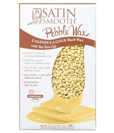 SATIN SMOOTH SATIN SMOOTH CALENDULA GOLD PEBBLE WAX WITH TEA TREE OIL (35 oz)