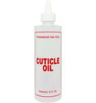 BURMAX EMPTY PLASTIC BOTTLE - CUTICLE OIL 8 OZ