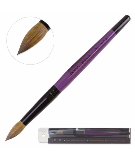 PANA PANA KOLINSKY | PURPLE WOOD ACRYLIC NAIL BRUSH - SIZE 18