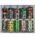 JACKIE SIGNATURE NAIL ART TRANSFER FOIL 10pk - NF02