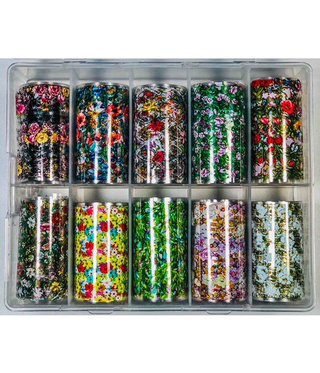 JACKIE SIGNATURE NAIL ART TRANSFER FOIL 10pk - NF02