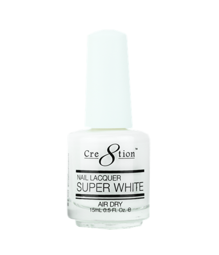 CRE8TION CRE8TION | NAIL LACQUER - SUPER WHITE (0.5 OZ)