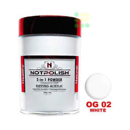 NOTPOLISH NOTPOLISH POWDER - OG 02 WHITE REFILL