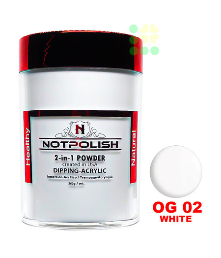 NOTPOLISH NOTPOLISH POWDER - OG 02 WHITE REFILL