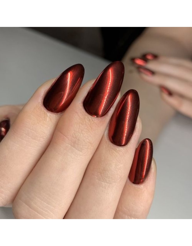 LECENTE - RED CHROME POWDER - Lucky Nail Supply