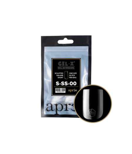 APRES APRES - GEL X TIPS REFILL BAGS - SCULPTED SQUARE SHORT (50pcs)