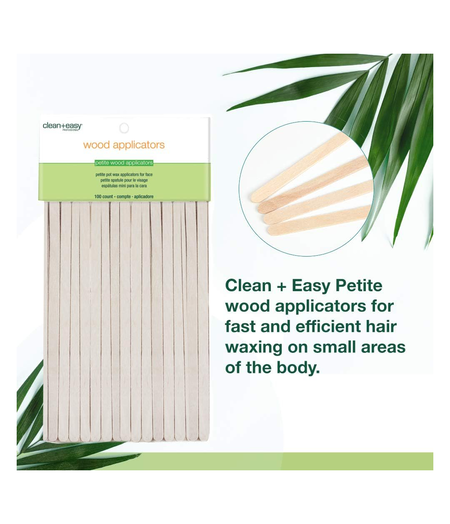 CLEAN + EASY CLEAN + EASY - 5.5" PETITE WOOD APPLICATORS - 100 COUNT