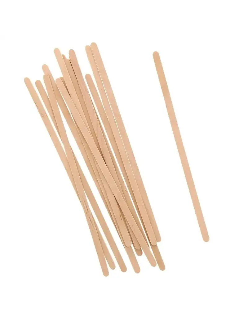 Apollo 7 Orange Wood Wax Applicator Sticks, 100 ct