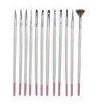 DL PROFESSIONAL BM(DL-C341) | 12 PCS - NAIL ART BRUSH SET