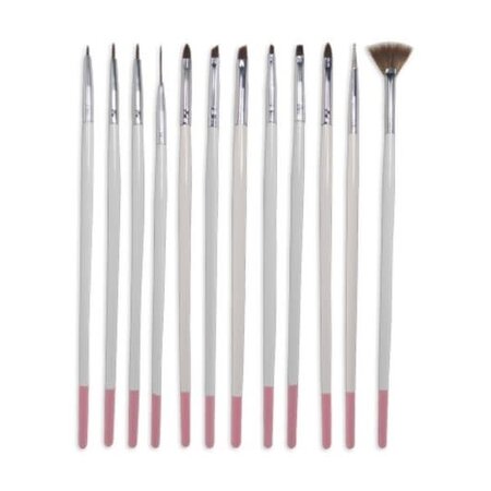 DL PROFESSIONAL BM(DL-C341) | 12 PCS - NAIL ART BRUSH SET