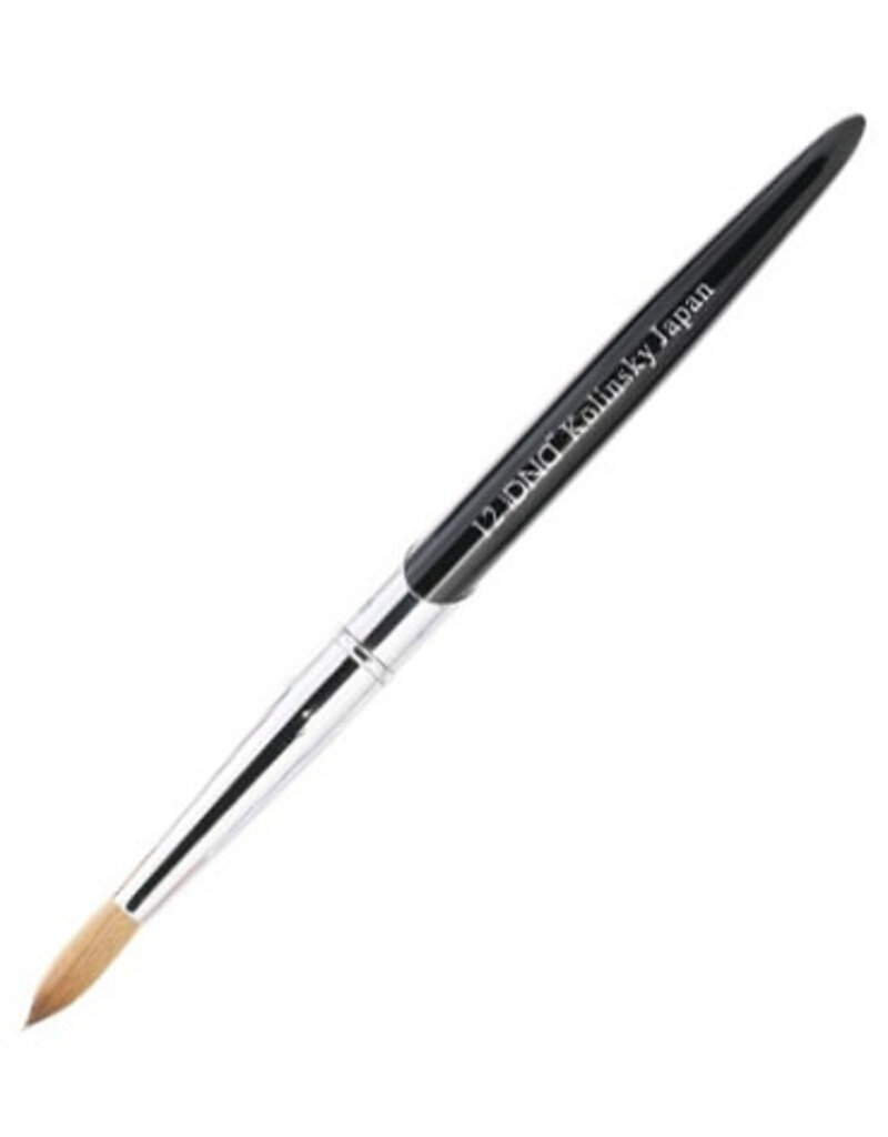 DND KOLINSKY ACRYLIC BRUSH - SIZE 12 - Lucky Nail Supply