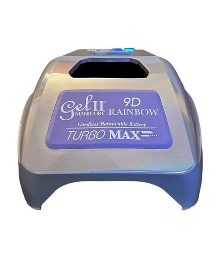 GEL II GEL II 9D RAINBOW TURBO MAX UV/LED CORDLESS REMOVABLE BATTERY 36W LED LIGHT