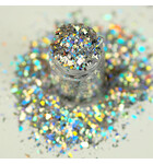 LECENTE LECENTE - SILVER HOLOGRAPHIC CRUSHED ICE GLITTER