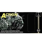 ACTION ACTION - BLACK NITRILE DISPOSABLE GLOVES