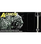 ACTION ACTION - BLACK NITRILE DISPOSABLE GLOVES