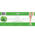 TRIPLE X BRANDS THE TRAY DELUXE PREMIUM 4/1 PEDI SPA - GREEN TEA