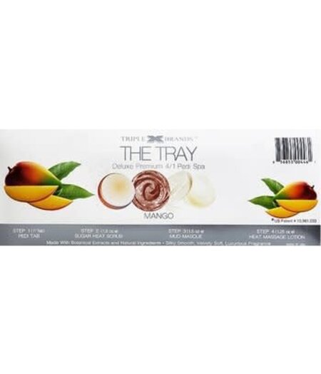 TRIPLE X BRANDS THE TRAY DELUXE PREMIUM 4/1 PEDI SPA - MANGO