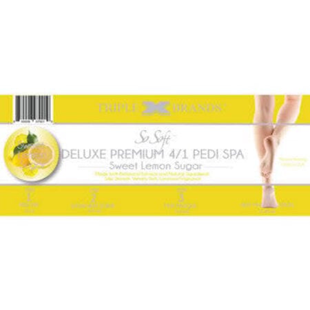 TRIPLE X BRANDS THE TRAY DELUXE PREMIUM 4/1 PEDI SPA - SWEET LEMON SUGAR