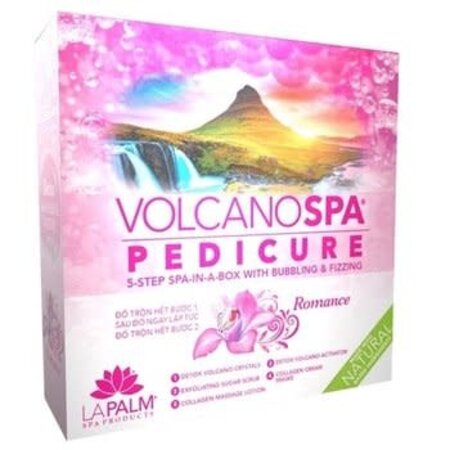 LA PALM VOLCANO SPA PEDICURE 5-STEP SPA IN A BOX  (ROMANCE)