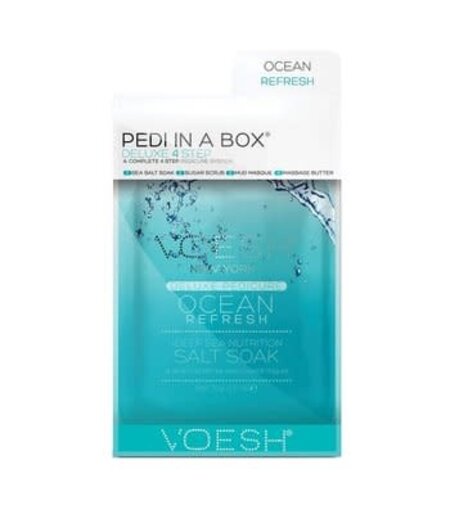 VOESH VOESH PEDI IN A BOX (4 STEP) OCEAN REFRESH