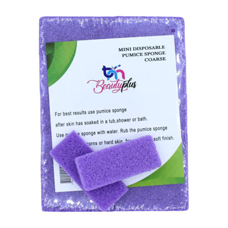 BEAUTYPLUS Purple - Mini Disposable Pumice (40 per pack)