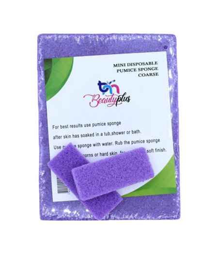 BEAUTYPLUS Purple - Mini Disposable Pumice (40 per pack)