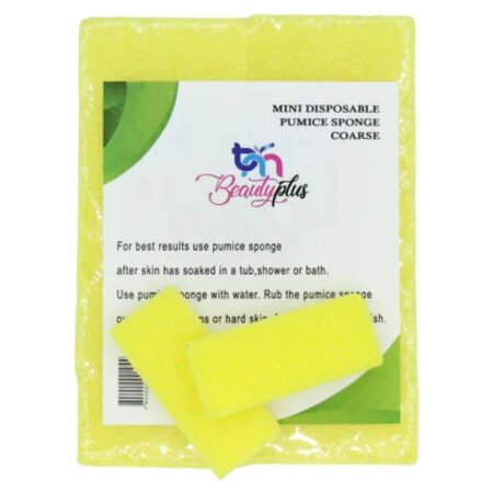 BEAUTYPLUS Yellow - Mini Disposable Pumice (40 per pack)