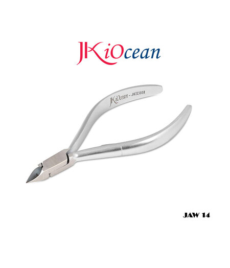 JKIOCEAN JKIOCEAN | JKIC008 CUTICLE NIPPER - JAW 14 (SQUARE HEAD - SINGLE SPRING)
