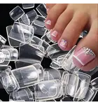 JACKIE SIGNATURE NAIL CLEAR TOE TIP BOX - SIZE 0 to 10 (600 PCS)
