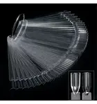 100 Pcs CLEAR NAIL TIP DISPLAY