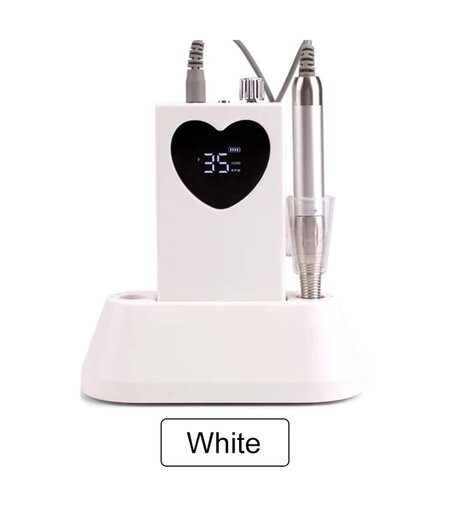 35K PORTABLE NAIL DRILL -  WHITE