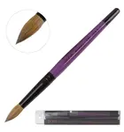 PANA PANA KOLINSKY | PURPLE WOOD ACRYLIC NAIL BRUSH - SIZE 18