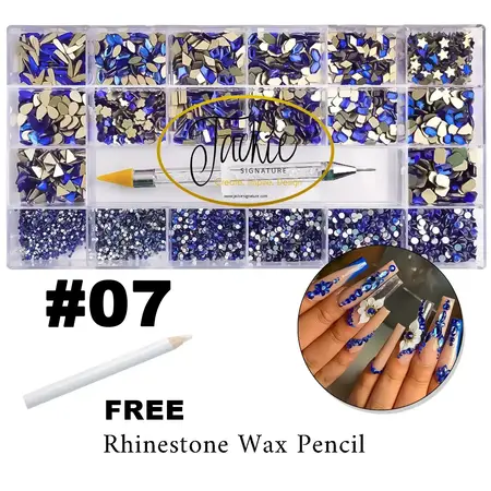 JACKIE SIGNATURE AB Rhinestone for Nails - 20 Shapes Per Box - #07