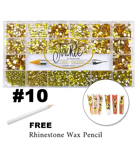 JACKIE SIGNATURE AB Rhinestone for Nails - 20 Shapes Per Box - #10