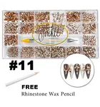 JACKIE SIGNATURE AB Rhinestone for Nails - 20 Shapes Per Box - #11