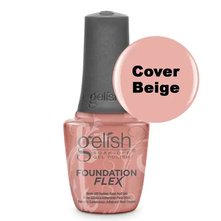 GELISH GELISH - SOAK OFF RUBBER BASE  | FLEX FOUNDATION - COVER BEIGE